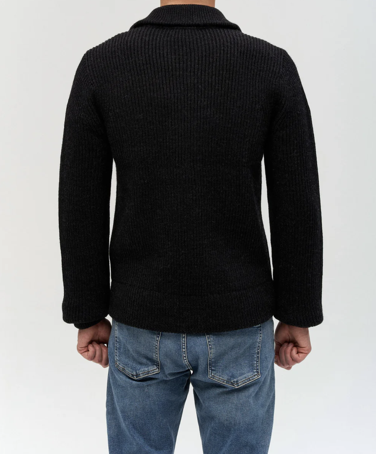 Tiger of Sweden - Niall Knit Zip Up in Black — hughes clothing